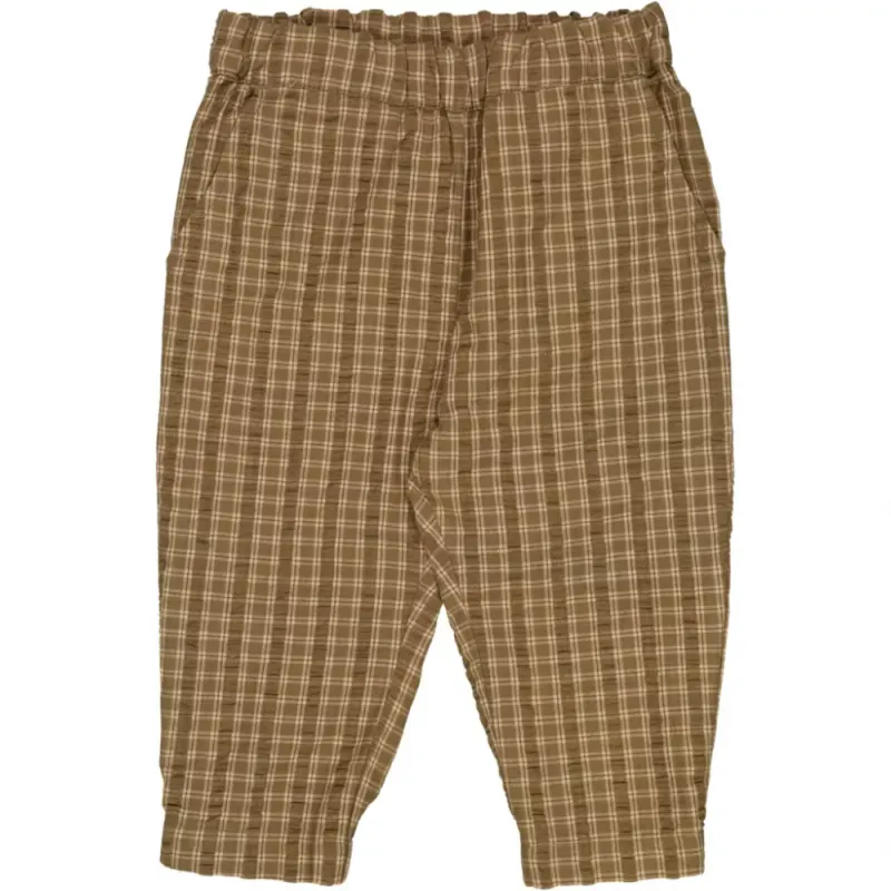 Wheat Andy trousers pine check