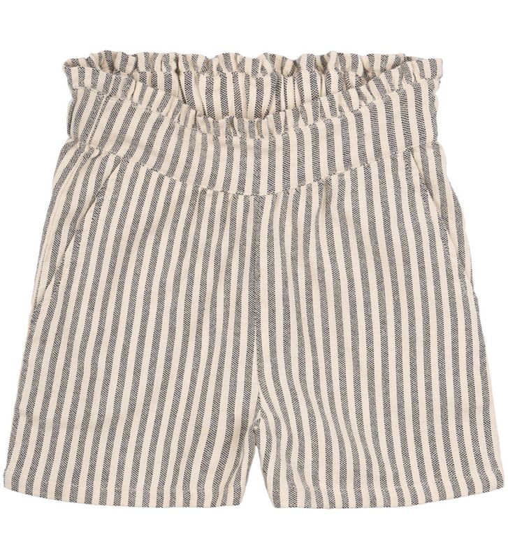 The New Paige shorts navy blazer stripe