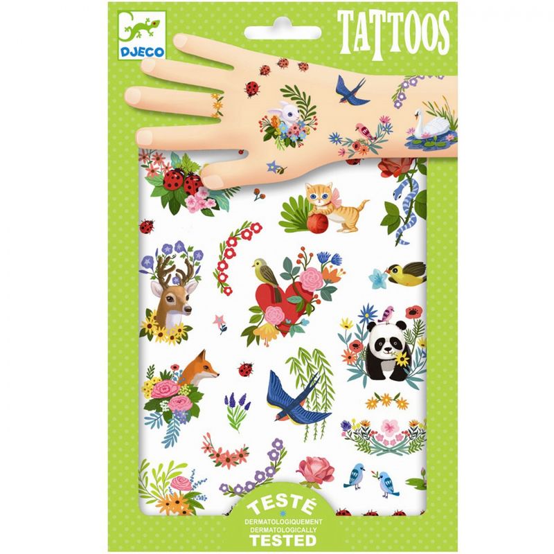 Djeco, tatoveringer happy spring
