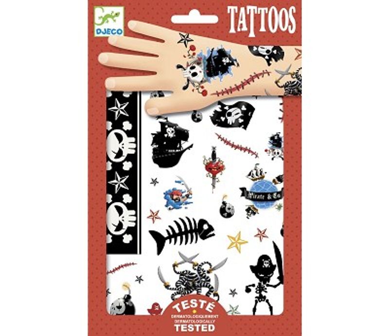 Djeco tatoveringer med pirater