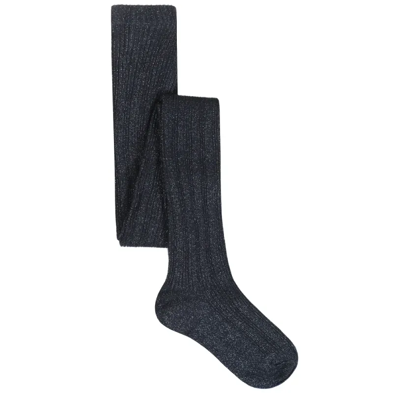 TND glitter tights navy