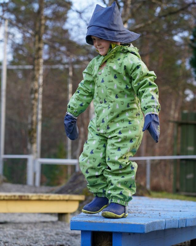 Kattnakken helårsregndress hagl supergrønn
