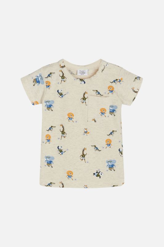 Hust & Claire Anker t-skjorte wheat melange