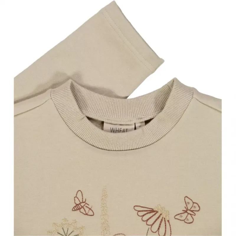 Wheat flowerbouquet embroidery gravel