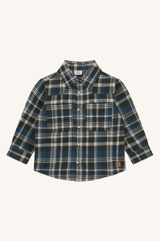 Hust & Claire Ravn shirt urban check deep ivy