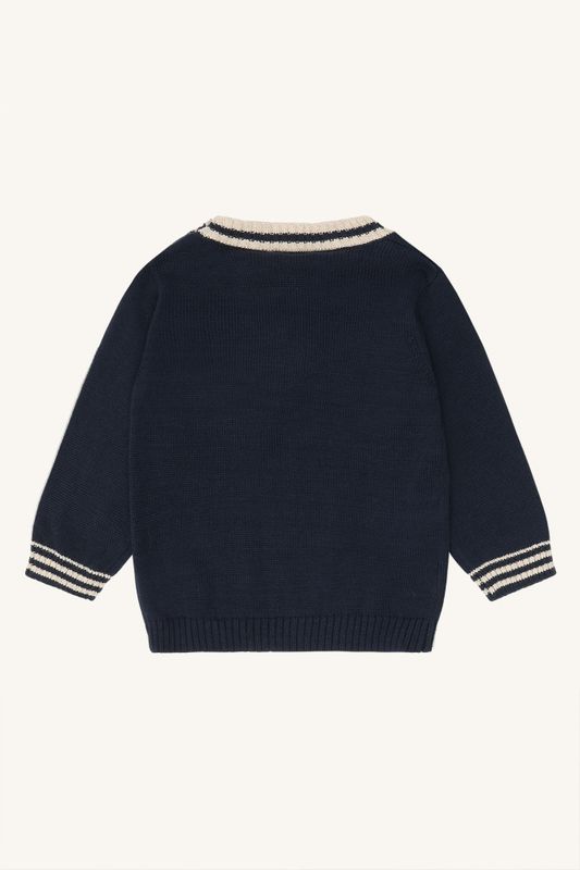 Hust & Claire Pilou knit genser more navy
