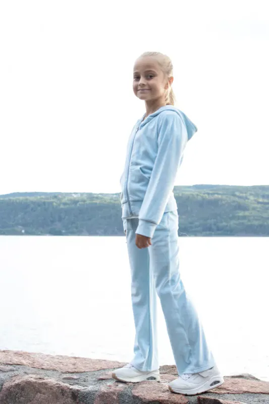 Vilje & Ve Hermine velour jacket ice blue