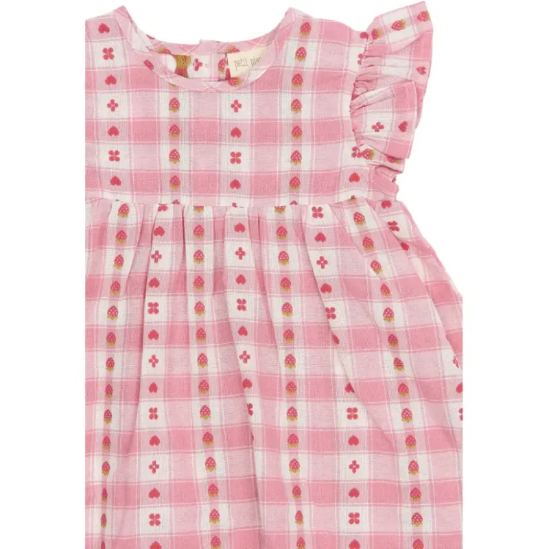 Petit Piao Elba ss dress dusty rose