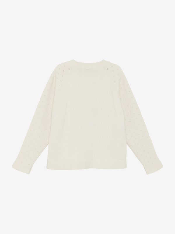 Huttelihut cardigan knit antique white