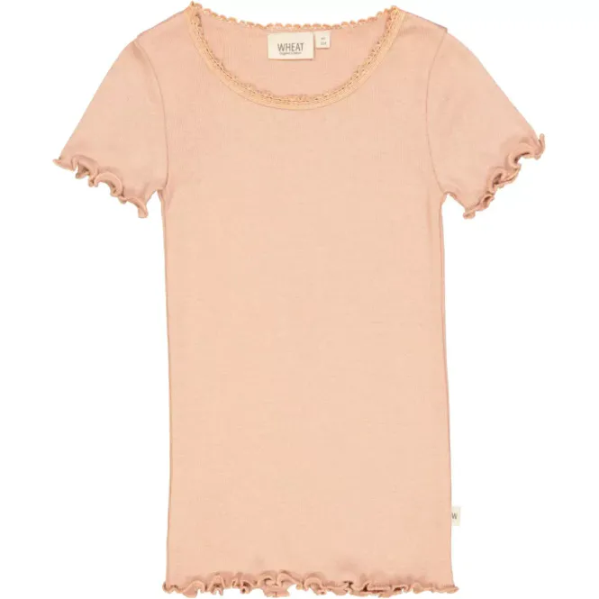 Hovedbilde Wheat rib tee lace rose dawn
