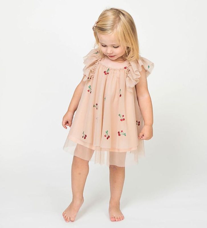 Sofie Schnoor kjole baby light rose kirsebær