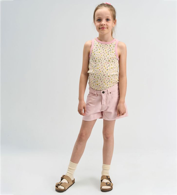 The New Samantha regular fit denim shorts light lilac