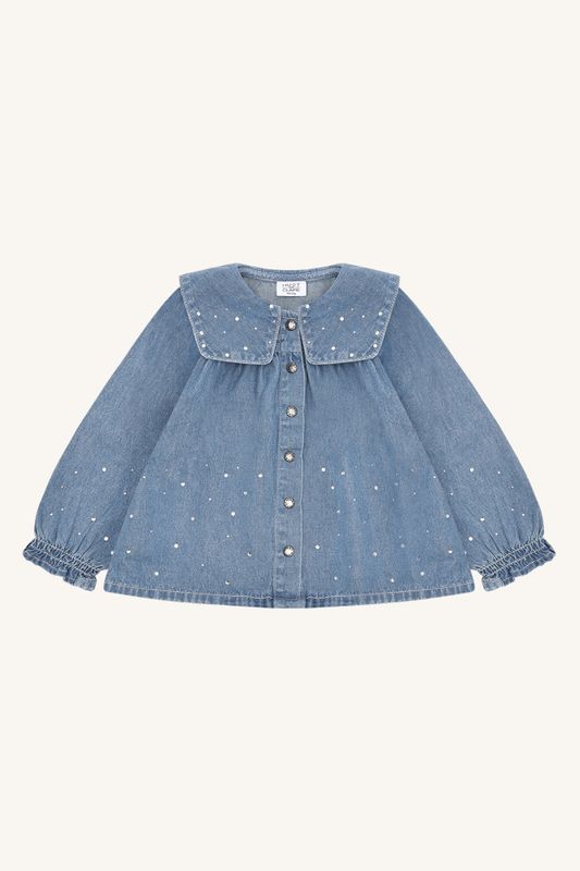 Hust & Claire Karoline denim studs blue denim