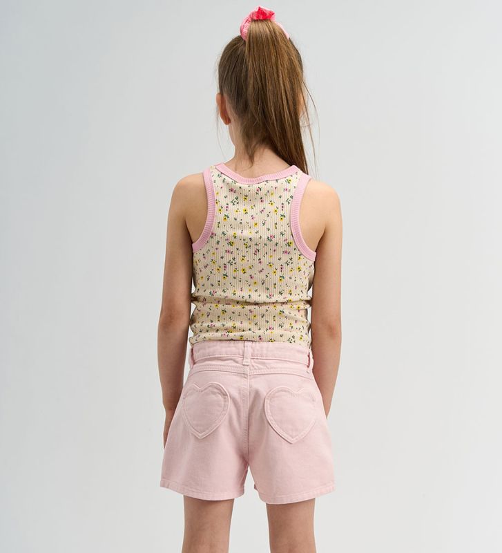 The New Samantha regular fit denim shorts light lilac